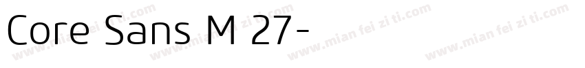Core Sans M 27字体转换